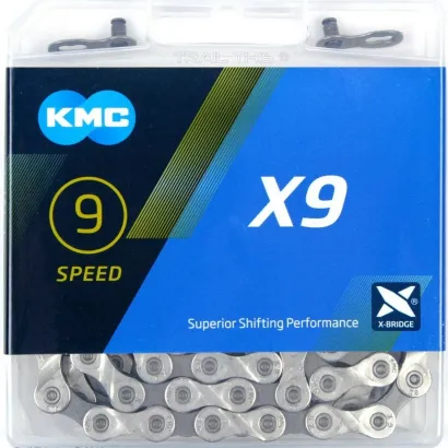 Łańcuch KMC X9 Silver/Grey