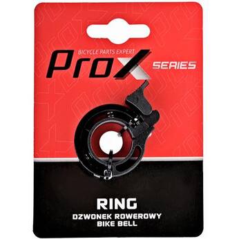 Dzwonek rowerowy Prox ring S02 czarny aluminiowy