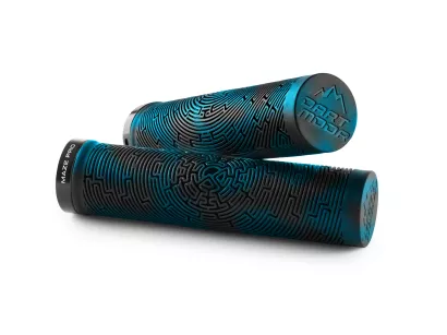 Chwyty kierownicy DARTMOOR MAZE PRO teal green/czarne