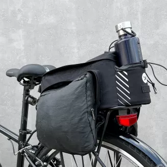 Torba rowerowa na bagażnik z paskiem na ramię 9l - 8