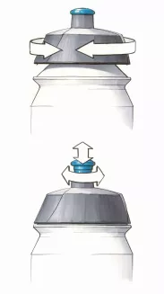 Bidon rowerowy TACX SHIVA 500ml przeźroczysty - 2