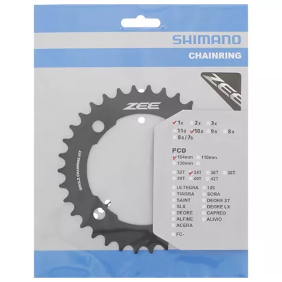 Tarcza Mechanizmu 34T FC-M640 Black ZEE Shimano