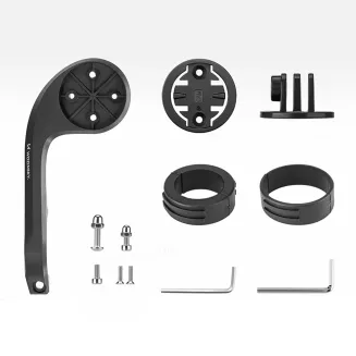 Uchwyt rowerowy na licznik Garmin Wozinsky WUG-01B na kamerkę lampkę - czarny - 3