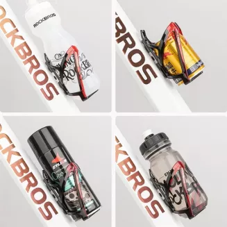 Koszyk na bidon RockBros czarno-czerwony - 3