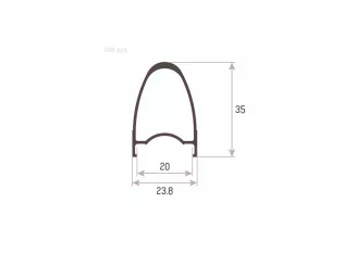 ACCENT Obręcz TGR  700C 32 otwory tubeless ready - 2
