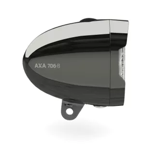 Lampa przednia AXA 706 czarna 15lux bateria