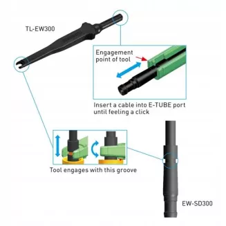Klucz do podłączania i odłączania przewodów Di2 Shimano TL-EW300 - 2