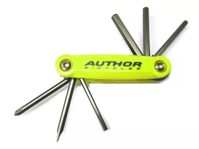 Klucze zestaw AUTHOR TOOLBOX 6 żółto-srebrne