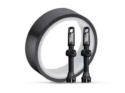 Zestaw Tubeless kit 2 wentyle 44mm 30mmx5m